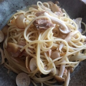 ツナとにんにくの簡単和風パスタ